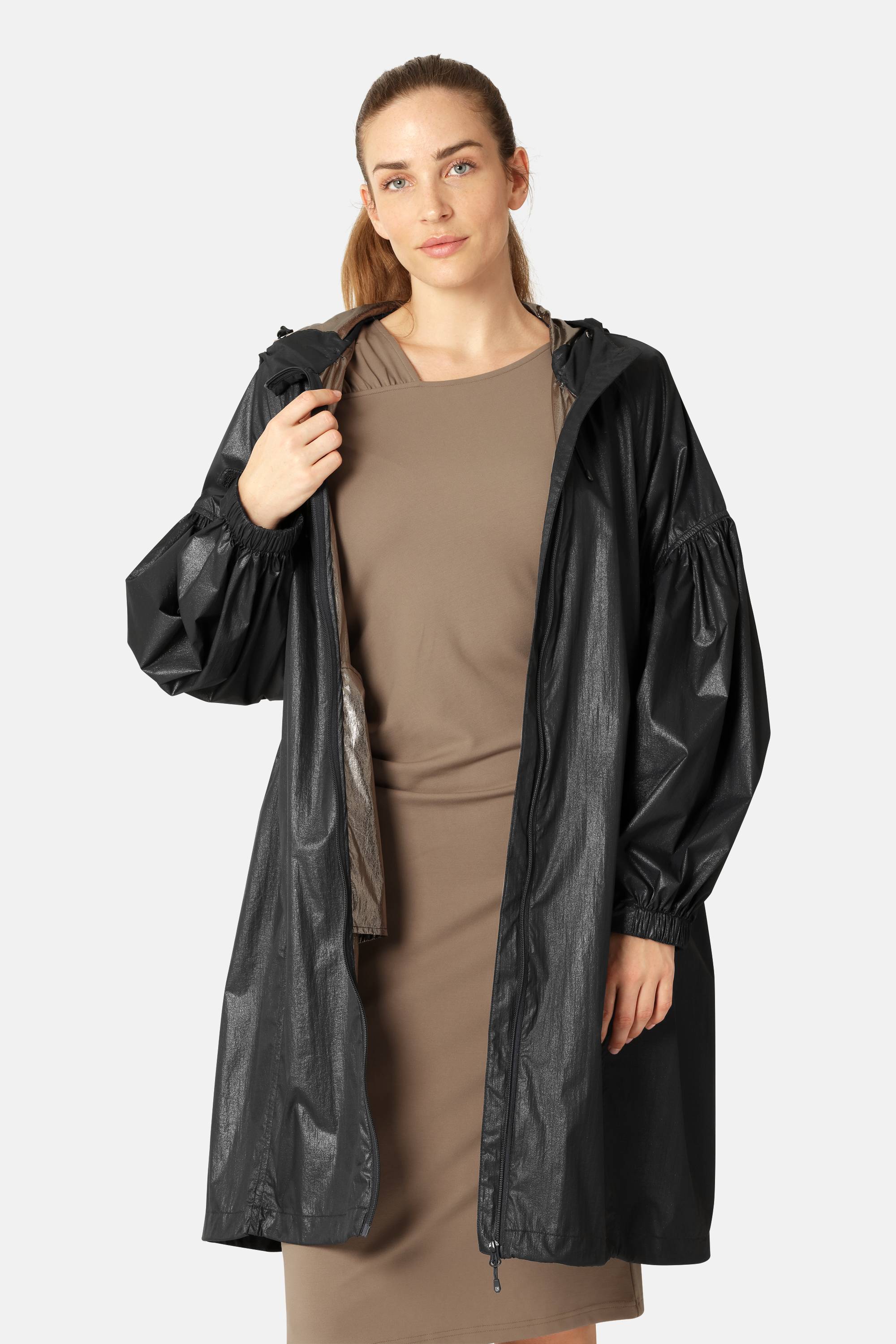 Shimmer Jakke - Dark Indigo Gold